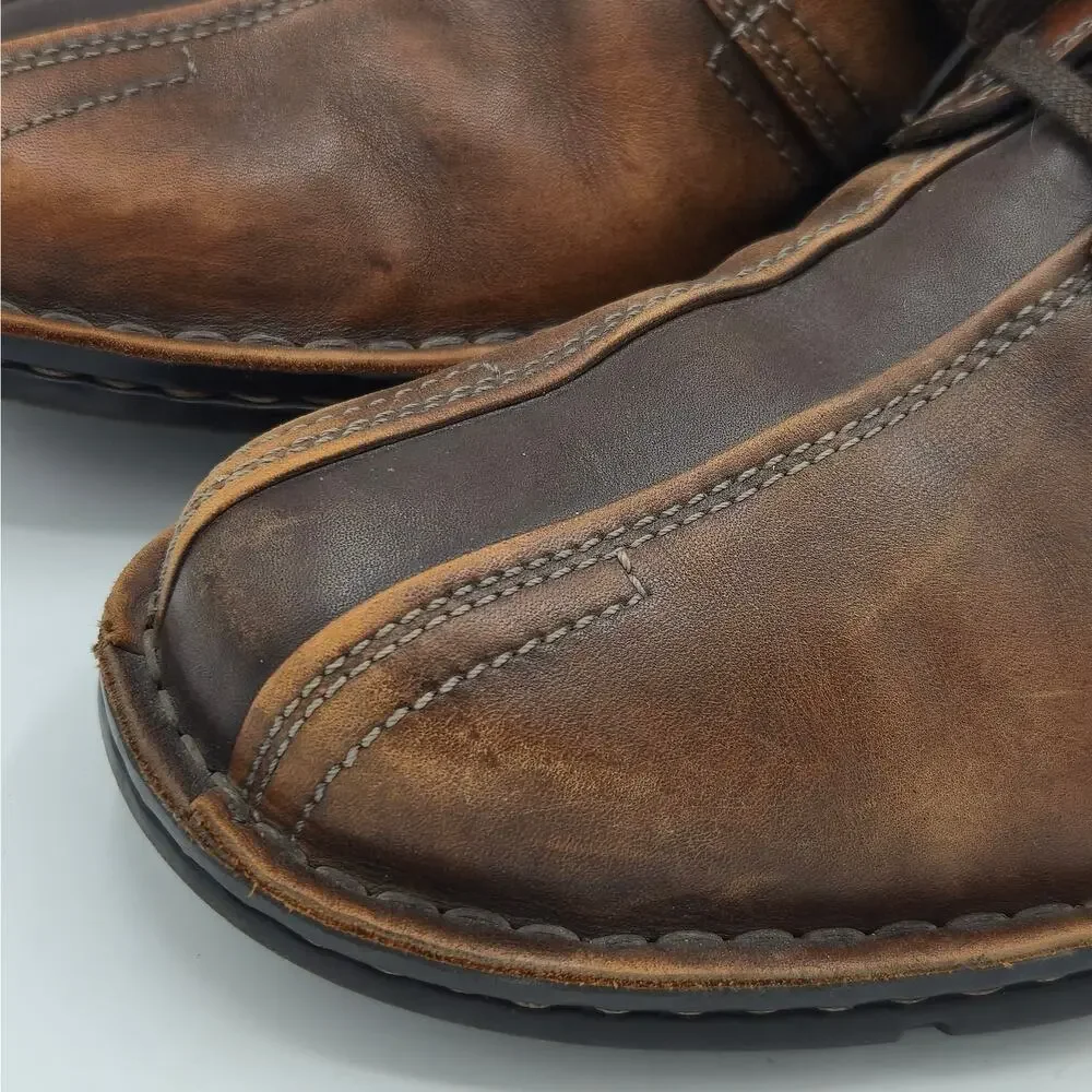Clarks Touareg Vibe Oxford Men's Size 10.5 Brown Leather Shoes
